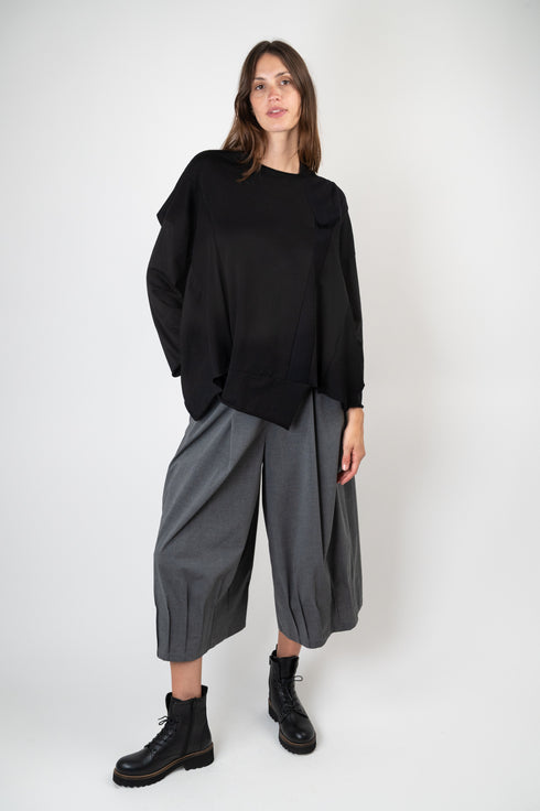 Asymetrisches Jersey Top